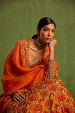 Load image into Gallery viewer, rust lehenga set