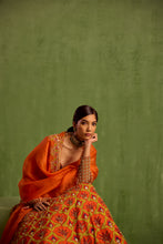 Load image into Gallery viewer, rust lehenga set
