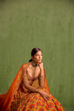 Load image into Gallery viewer, rust lehenga set