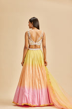 Load image into Gallery viewer, TRIPPLE SHADED LEHENGA SET