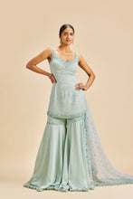 Load image into Gallery viewer, SEA GREEN GARARA SET