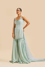 Load image into Gallery viewer, SEA GREEN GARARA SET