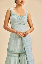 Load image into Gallery viewer, SEA GREEN GARARA SET