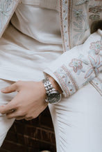 Load image into Gallery viewer, White Dahlia Short Jacket Set