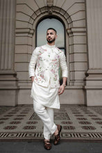 Load image into Gallery viewer, Porcelain Petals Nehru Jacket Set