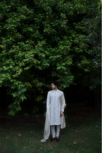 Load image into Gallery viewer, Lilac Grey Rose Sherwani Set