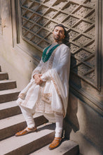 Load image into Gallery viewer, Moonlit Pearl Sherwani Set