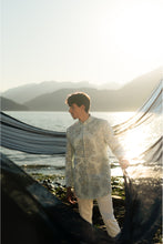 Load image into Gallery viewer, Arctic Bloom Bandhgala Set