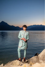 Load image into Gallery viewer, Blue Felicia Contemporary Jacket Set