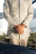 Load image into Gallery viewer, Arctic Bloom Bandhgala Set