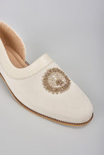 Load image into Gallery viewer, Off White Embroidered Peshawaris