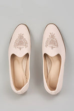 Load image into Gallery viewer, Blush Pink Embroidered Loafers