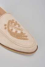 Load image into Gallery viewer, Nude Embroidered Loafers