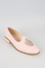Load image into Gallery viewer, Blush Crown Leather Loafers