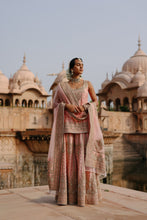 Load image into Gallery viewer, Tasnim - Pink Kurta Set with Sharara & Dupatta