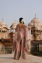 Load image into Gallery viewer, Tasnim - Pink Kurta Set with Sharara & Dupatta