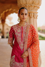 Load image into Gallery viewer, Maysam - Hot Pink Kurta Set with Sharara & Dupatta