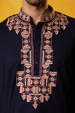 Load image into Gallery viewer, Blue Embroidered Kurta Pant