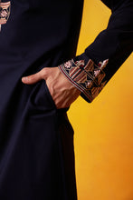 Load image into Gallery viewer, Blue Embroidered Kurta Pant