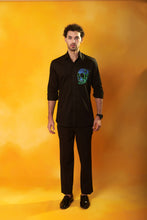 Load image into Gallery viewer, Black Shirt Multi coloured Skull
