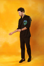 Load image into Gallery viewer, Black Shirt Multi coloured Skull