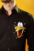 Load image into Gallery viewer, Black Shirt with Donald Duck Embroidery