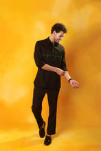 Load image into Gallery viewer, Black Shirt Heart Beat Embroidery