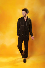 Load image into Gallery viewer, Black Co-ord Set with Gold Detailing