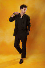 Load image into Gallery viewer, Black Shrug with Tshirt and Trouser