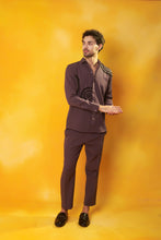 Load image into Gallery viewer, Dark Mauve Handpainted Co-ord Set