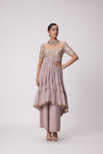 Load image into Gallery viewer, ASH PINK HIGH LOW KURTA SET