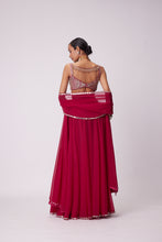Load image into Gallery viewer, CRIMSON RED LEHENGA PANTS SET