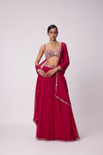 Load image into Gallery viewer, CRIMSON RED LEHENGA PANTS SET