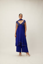 Load image into Gallery viewer, Cocktail Blue Crystal Beaded Kurta Set
