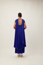Load image into Gallery viewer, Cocktail Blue Crystal Beaded Kurta Set