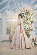 Load image into Gallery viewer, PINK RAWSILK EMBROIDERED LEHENGA