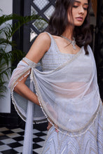 Load image into Gallery viewer, EYDIS POWDER BLUE LEHENGA SET