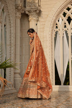 Load image into Gallery viewer, Rust embellished lehenga