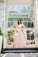 Load image into Gallery viewer, Pink organza heavily embellished lehenga