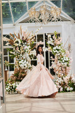 Load image into Gallery viewer, Pink organza heavily embellished lehenga