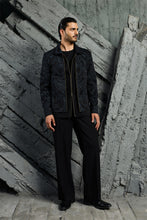 Load image into Gallery viewer, Black Abstract Wave Shacket Set