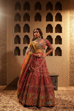 Load image into Gallery viewer, Maroon embroidered lehenga set