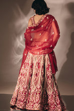 Load image into Gallery viewer, RED BRIDAL LEHENGA SET