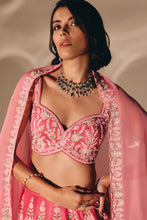 Load image into Gallery viewer, PINK BRIDAL LEHENGA SET