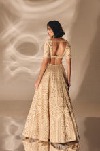 Load image into Gallery viewer, BEIGE GOLD BRIDAL LEHENGA SET