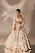 Load image into Gallery viewer, IVORY BRIDAL LEHENGA SET