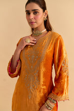 Load image into Gallery viewer, Nooren - Orange Kurta with Flared Palazzo and Dupatta