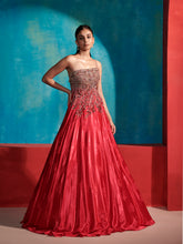Load image into Gallery viewer, Cedar Rose Satin Gown