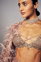 Load image into Gallery viewer, Joslyn Shimmer Tulle Bridal Lehenga Set
