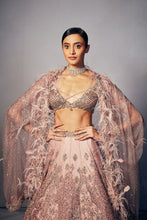 Load image into Gallery viewer, Joslyn Shimmer Tulle Bridal Lehenga Set